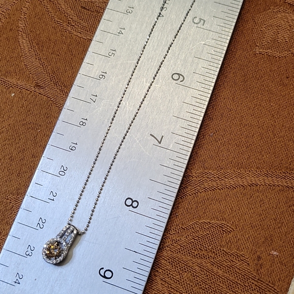 Choco Diamond 0.66c and 0.23c white Natural diamond necklace - Picture 10 of 14